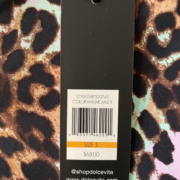 NWT’s Dolce Vita high rise bright animal print cheeky bikini - Picture 10 of 10